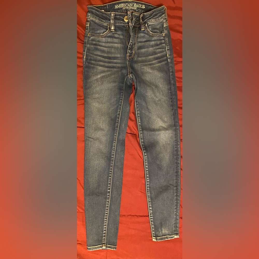 Women’s American Eagle denim blue jeans super stretch x